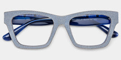 Cecilia Rectangle Blue Glasses