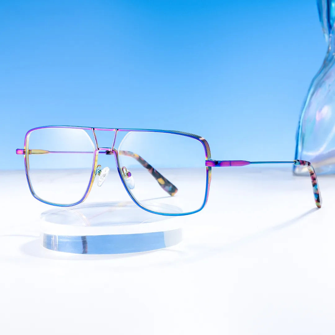 Bowdry Aviator Iridescent Glasses