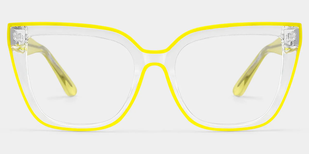 Mirta Square Yellow Glasses