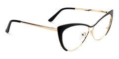 Ellen Cateye Black Glasses