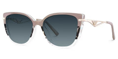 Margret Cateye Tortoise Khaki Sunglasses