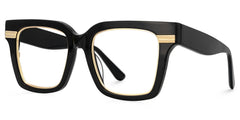 Taylor Square Black Glasses