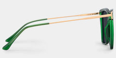Krystle Square Green Glasses