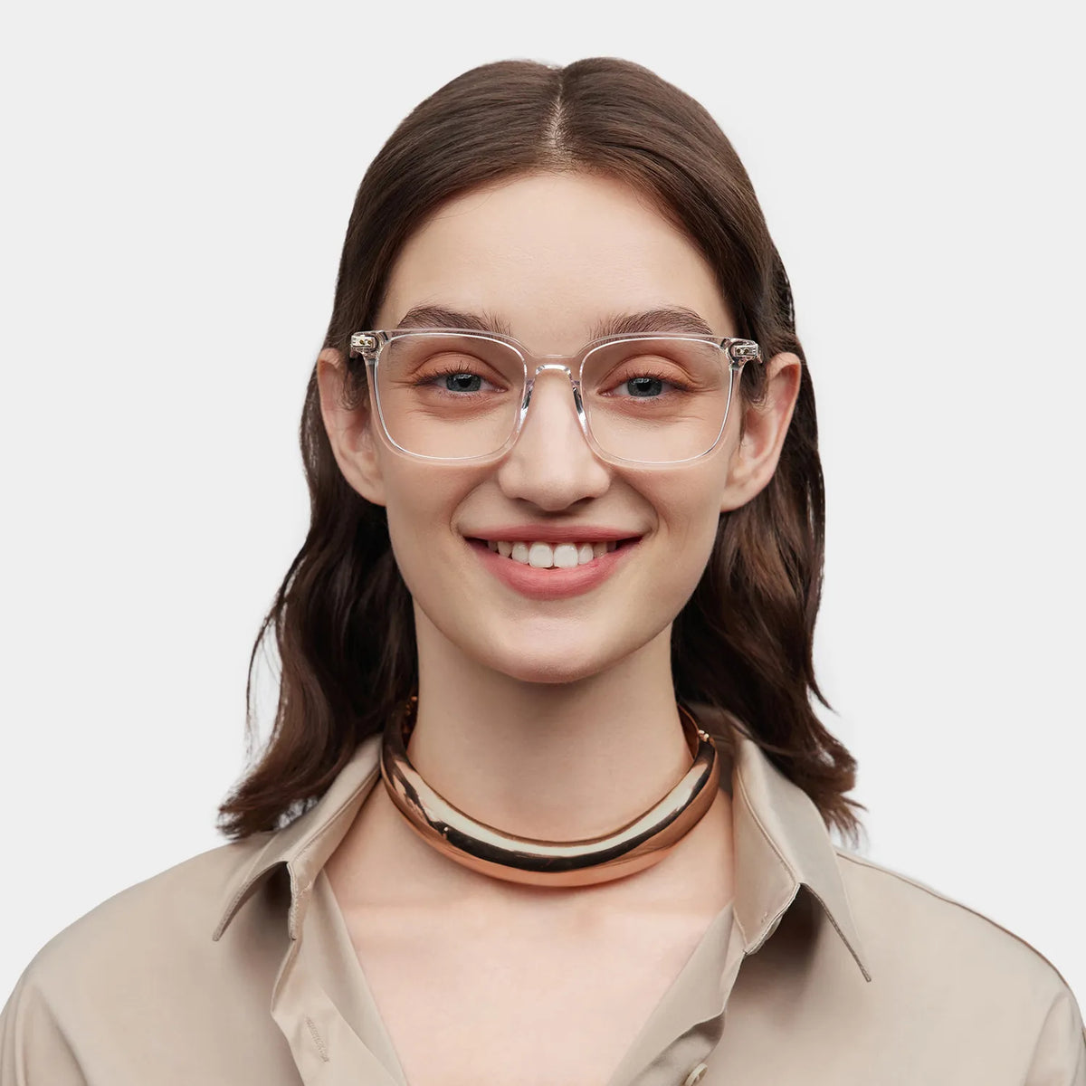 Zoe Square Clear Glasses