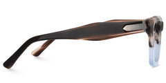 Riley Rectangle Brown Glasses
