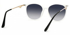 Chanty Round White Sunglasses