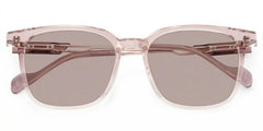 Chloe Square Pink Clear Glasses