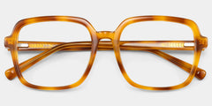 Kenneth Dark Tortoise Square Glasses