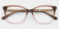 Finnian Square Brown Glasses