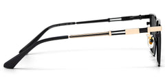 Finn Rectangle Black Glasses