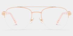 Emily Aviator Rose Gold Glasses