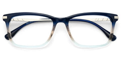 Zane Rectangle Blue Glasses