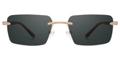 Savitrie Rectangle Brown Glasses