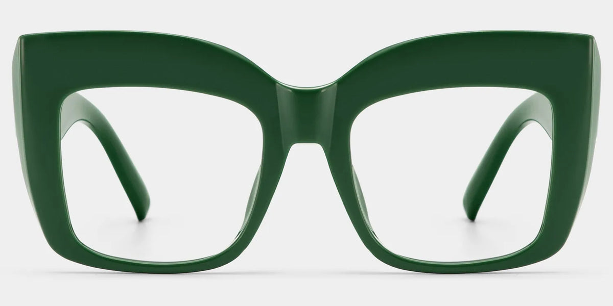 Alberta Cat Eye Green Glasses