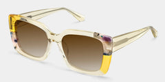 Palma Square Yellow Sunglasses