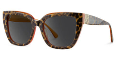 Tamarrah Cateye Leopard Glasses
