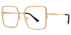 Toure Square Gold Glasses