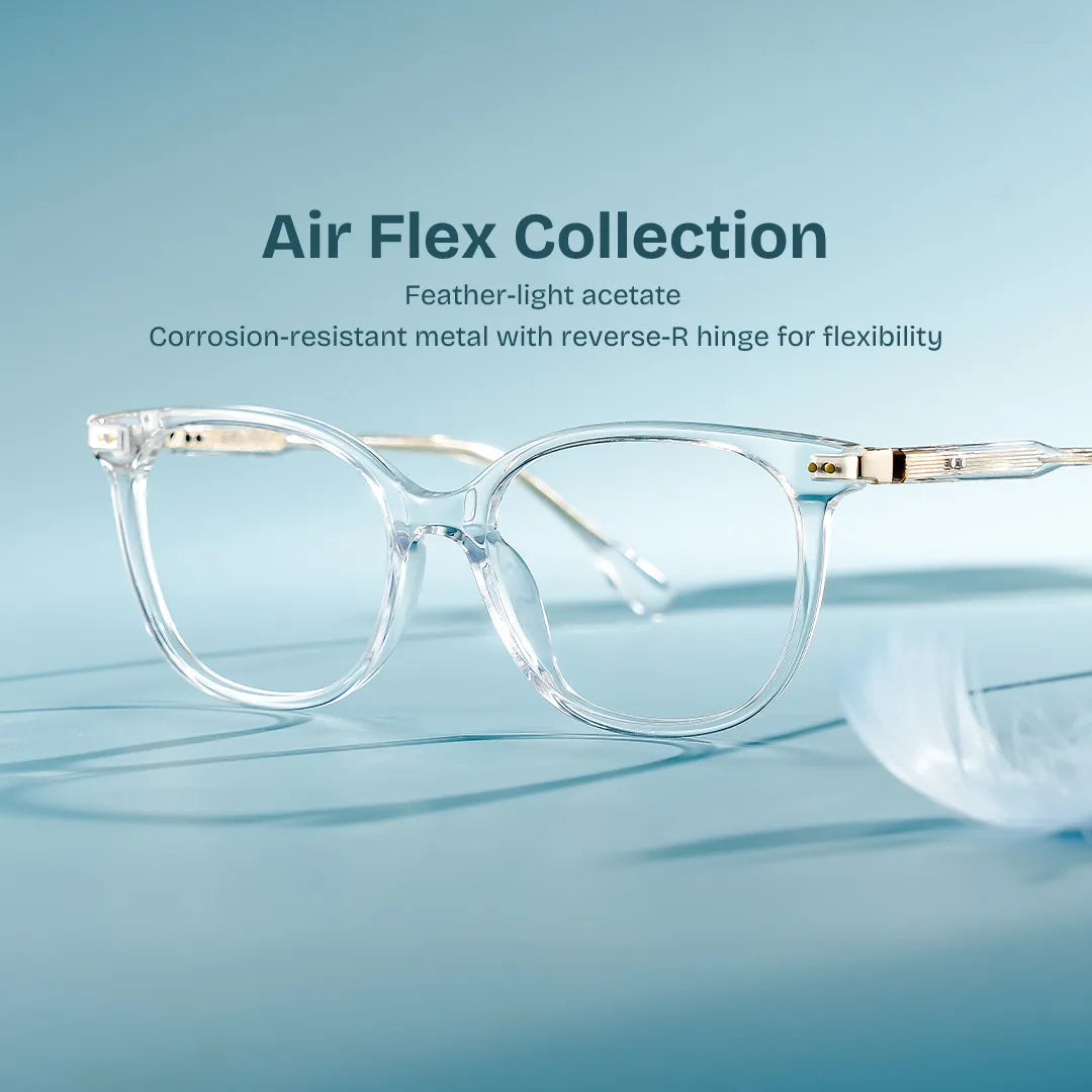 Daisy Round Clear Glasses