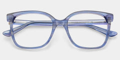 Caroline Blue Square Glasses