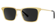 Chaney Rectangle Gold Sunglasses