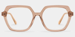 Devon Geometric Beige Glasses