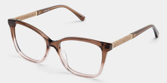 Finnian Square Brown Glasses