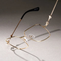Kayla Geometric Gold Glasses
