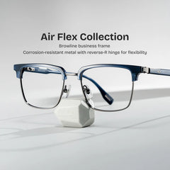 Audrey Browline Blue Glasses