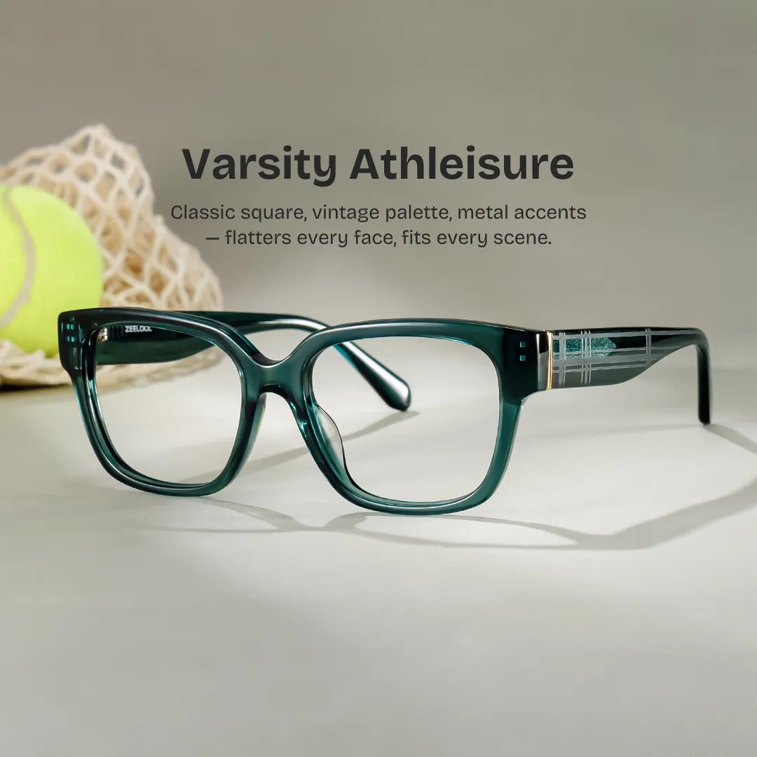 Blake Green Square Glasses