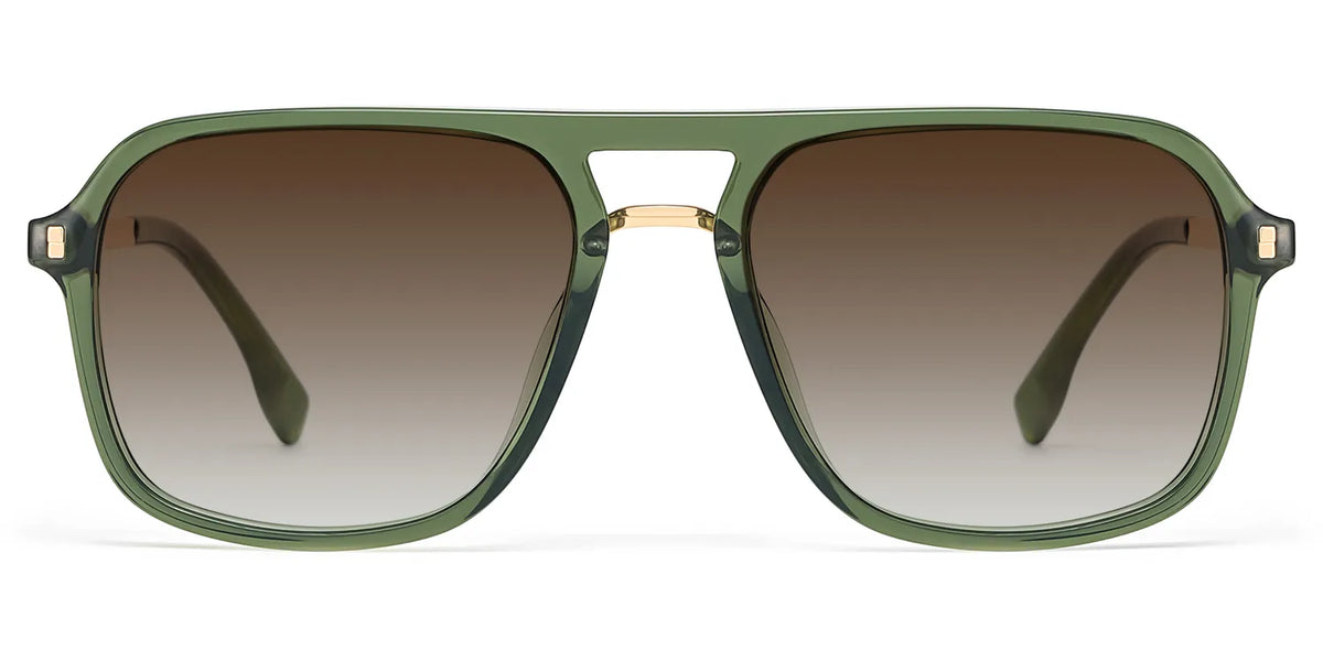 Kilworth Aviator Green Glassess