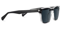 Liam Rectangle Black Clear Sunglasses