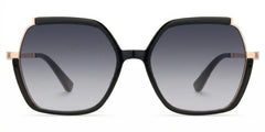 Alexia Square Black Glasses