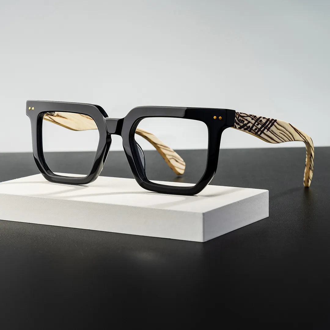 Shontay Square Black Glasses