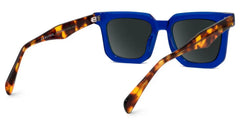 Coville Square Blue Glasses