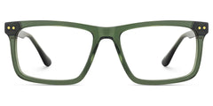 Emerson Rectangle Green Glasses