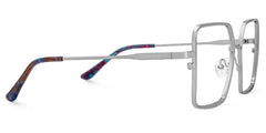 Toure Square Silver Diamond Cut Glasses