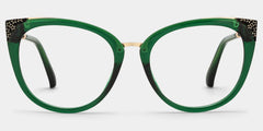 Dalton Cat Eye Dark Green Glasses