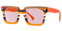Laguer Rectangle Orange Sunglasses