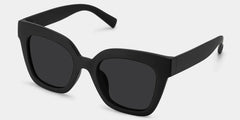 Malcolm Square Black Sunglasses