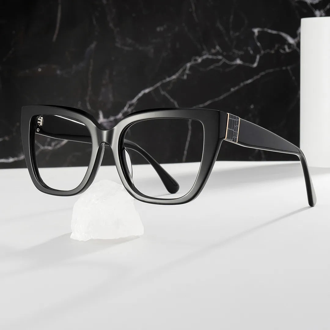 Tamarrah Cateye Black Glasses