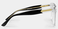Mirta Square Black-Clear Glasses