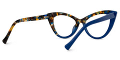 Maxine Cateye Blue Glasses