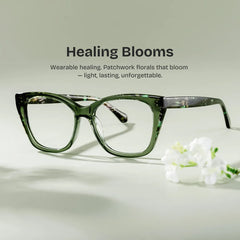 Maple Green Butterfly Glasses