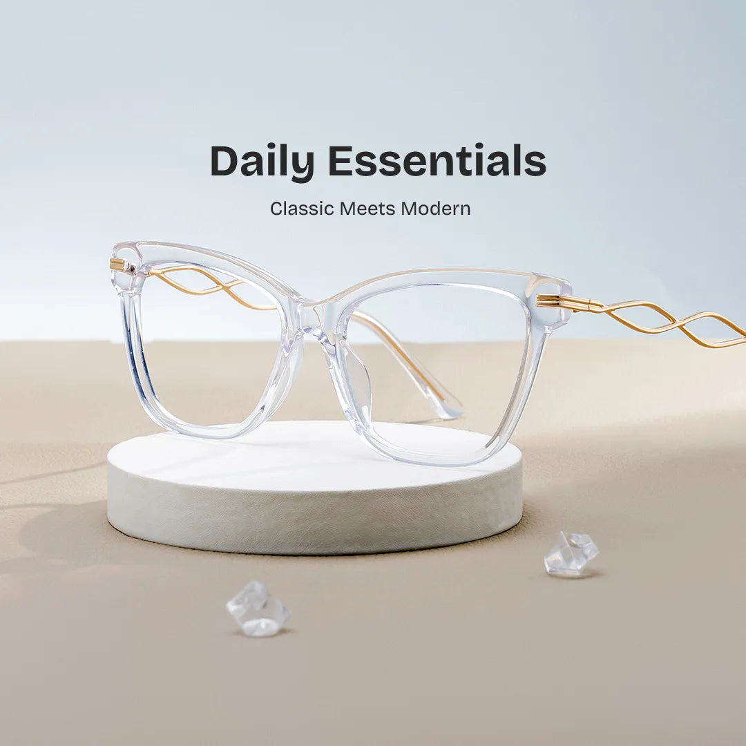Mason Cat eye Clear Glasses