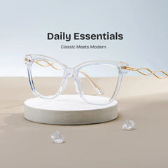 Mason Cat eye Clear Glasses
