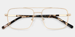 Iris Aviator Light Gold Glasses