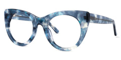 Starry Cateye Blue Glasses