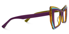 Verdejo Geometric Purple Glasses