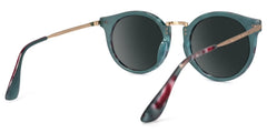 Quentina Round Blue Glasses