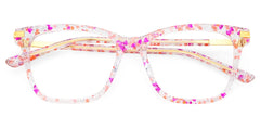 Eliot Rectangle Pink Glasses